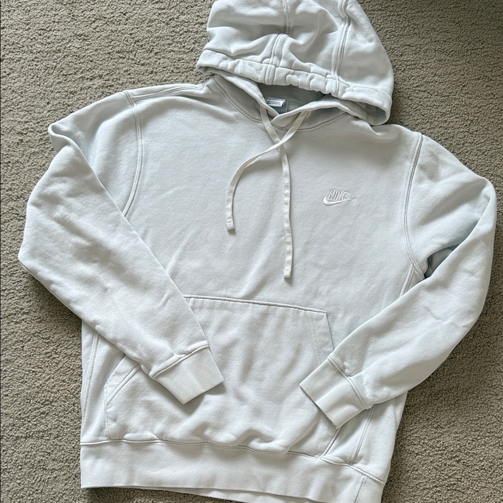 Nike Men's Light Gray Hoodie